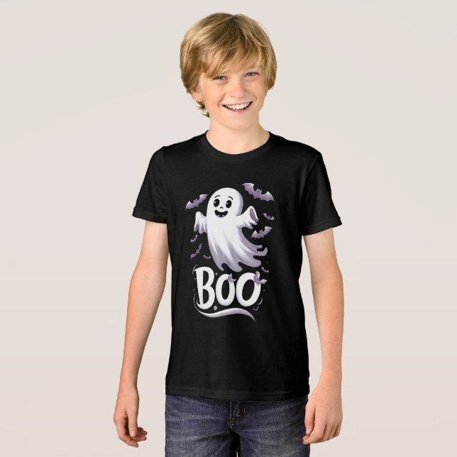 Fantasma e Morcegos "Boo Halloween" (Frente Completa)