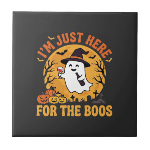 Fantasma engraçado de Halloween Estou aqui apenas
