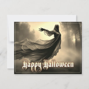 Fantasma Feminino Negro no Inferno - Halloween
