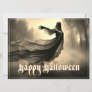 Fantasma Feminino Negro no Inferno - Halloween