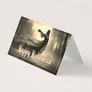 Fantasma Feminino Negro no Inferno - Halloween