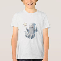 Fantasma Fofo com Varinha Mágica Halloween Mágico