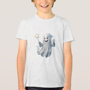 Fantasma Fofo com Varinha Mágica Halloween Mágico