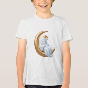Fantasma na Lua Crescente Desenho Mágico de Hallow