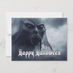 Fantasma preto em uma paisagem infernal - Hallowee