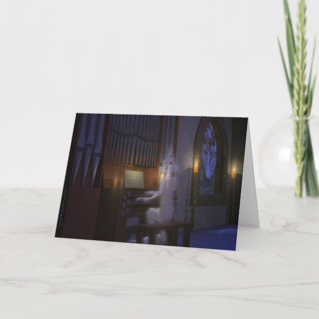 Fantasma que joga o cartão do órgão (Frente)