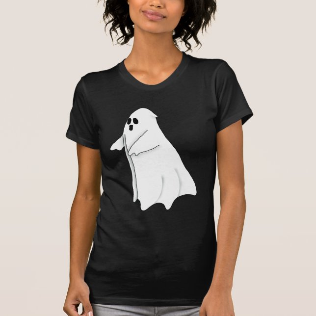 Fantasma Simples para Camiseta do Dia das Bruxas (Frente)