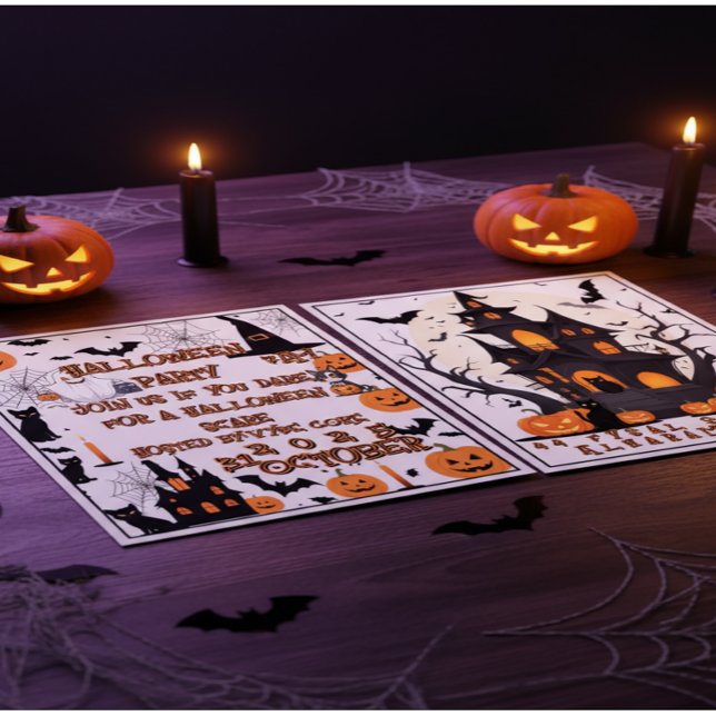 Fantasmas de Cartoon de Convite para Festas de Hal (Criador carregado)