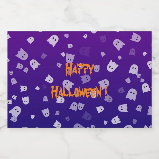 Fantasmas de Halloween (Rótulo Único)