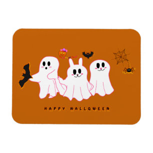 Fantasmas Engraçados Posando Para Uma Foto Ímã d