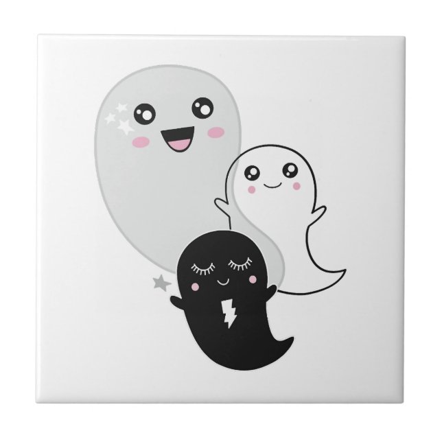 fantasmas fofos halloween kawaii (Frente)