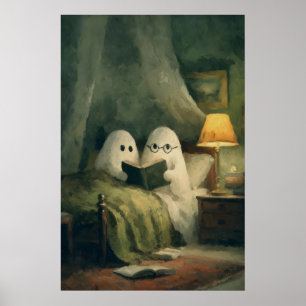 Fantasmas na Arte de Impressão de Quarto Vintage G