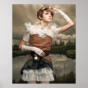 Fantasy Art Steampunk Poster