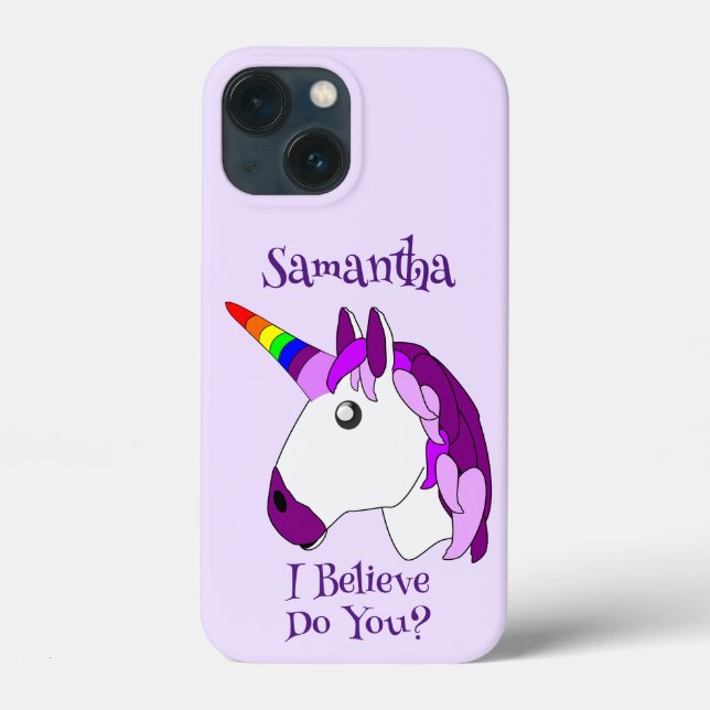 Fantasy Art Unicorn Design Personalizado (Verso)