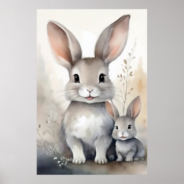 Fantasy Bunny Rabbit Poster (Frente)