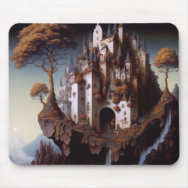 Fantasy Castle Fantasy Art Mouse Pad (Frente)