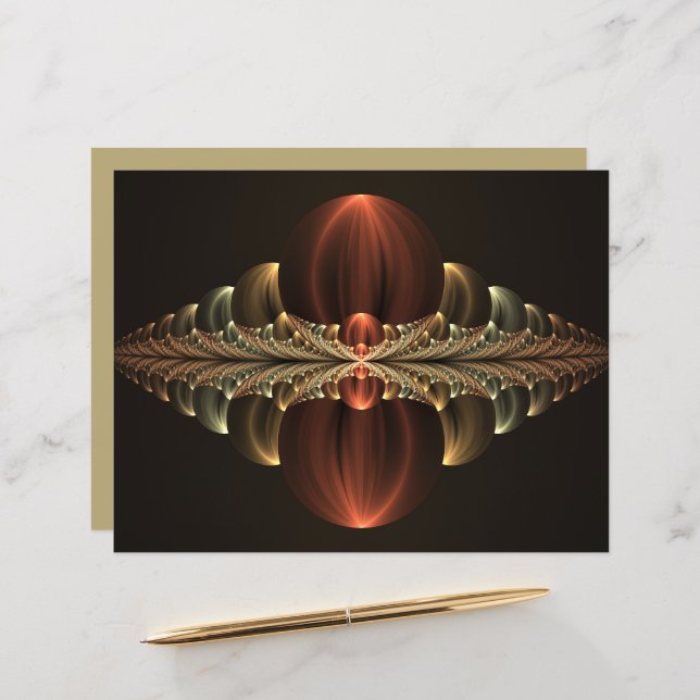 Fantasy Construction Shiny Abstrato Fractal Art (Frente/Verso In Situ)