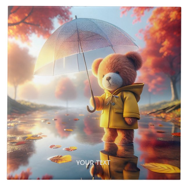 Fantasy Curioso Bear Guarda-chuva (Frente)