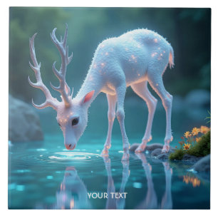 Fantasy Cute Blue Deer
