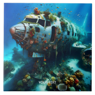Fantasy Cute Broken Airplane Ocean