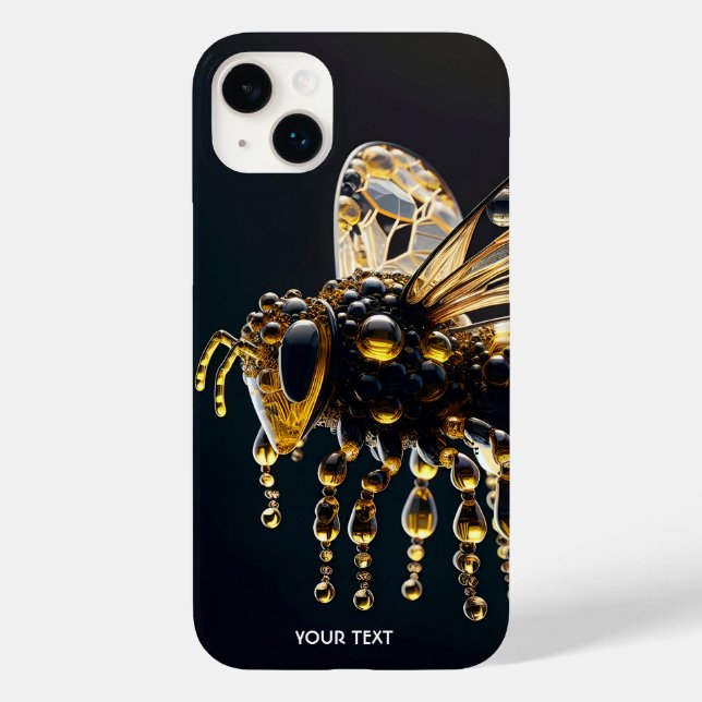 Fantasy Cute Glass Yellow Bee Black (Verso)