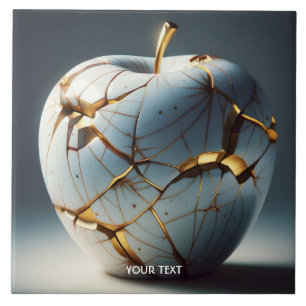 Fantasy Cute Kintsugi Porcelain Apple