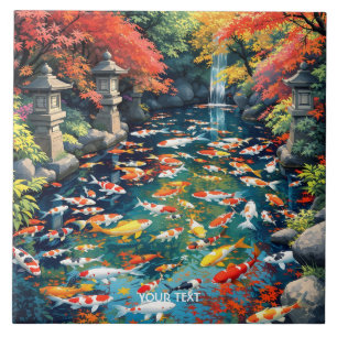Fantasy Cute Koi Fish Pond