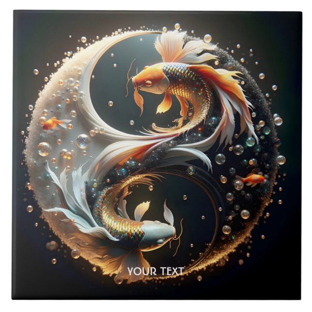 Fantasy Cute Koi Yin Yang (Frente)