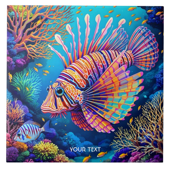 Fantasy Cute Lionfish Coral Reef (Frente)