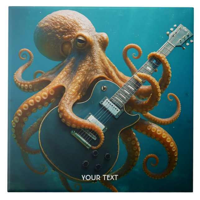 Fantasy Cute Octopus Tocando Violão (Frente)