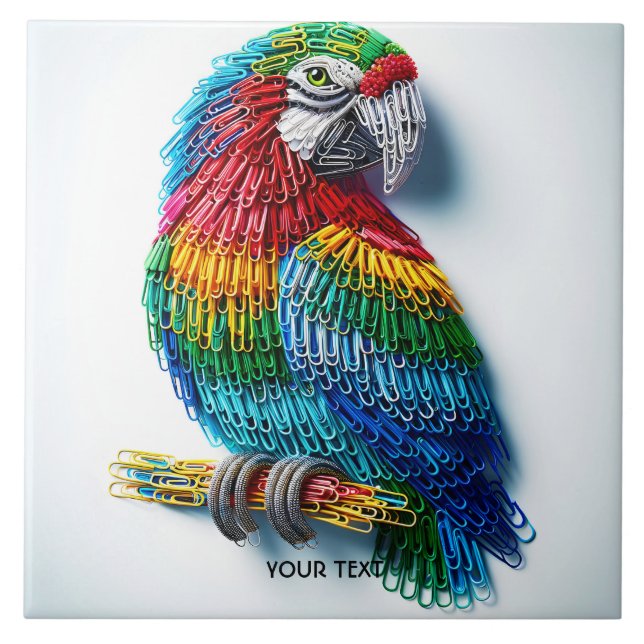 Fantasy Cute Paper Clips Bird (Frente)