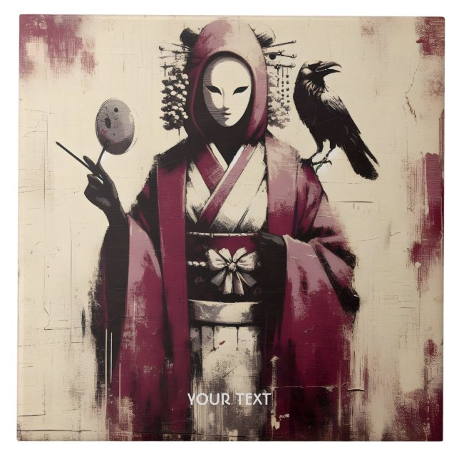 Fantasy Cute Porcelain Mask Raven (Frente)