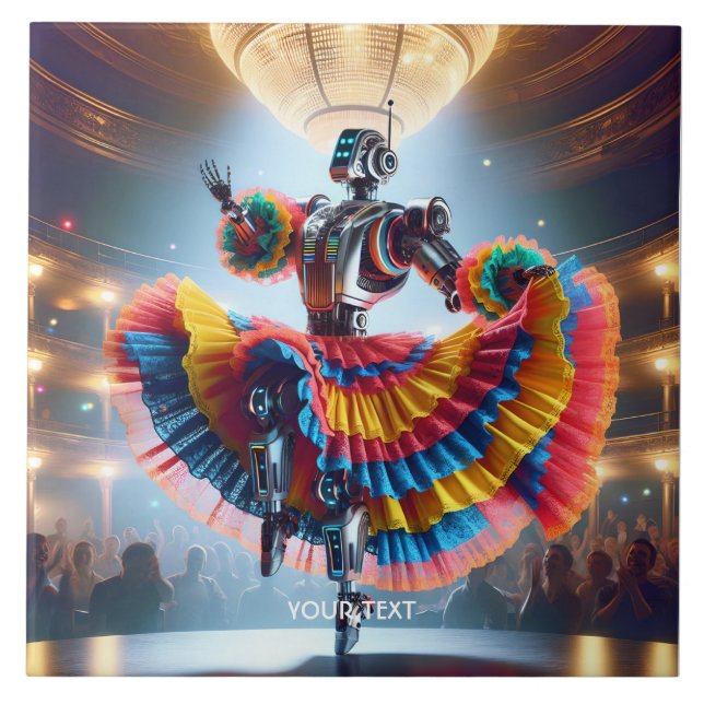 Fantasy Cute Robot Dancing Paris (Frente)