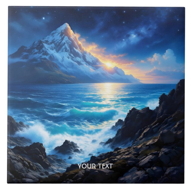Fantasy Cute Sea Rocks Sunset (Frente)