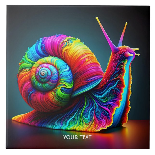 Fantasy Cute Snail Muitas Cores (Frente)