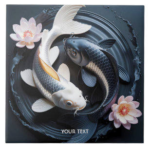 Fantasy Cute Two Koi Fish