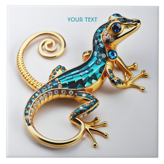 Fantasy Cute Vivid Art Deco Gecko (Frente)