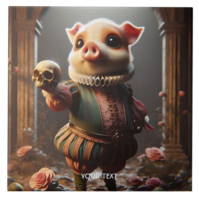 Fantasy Cute Wacky Head Pig (Frente)