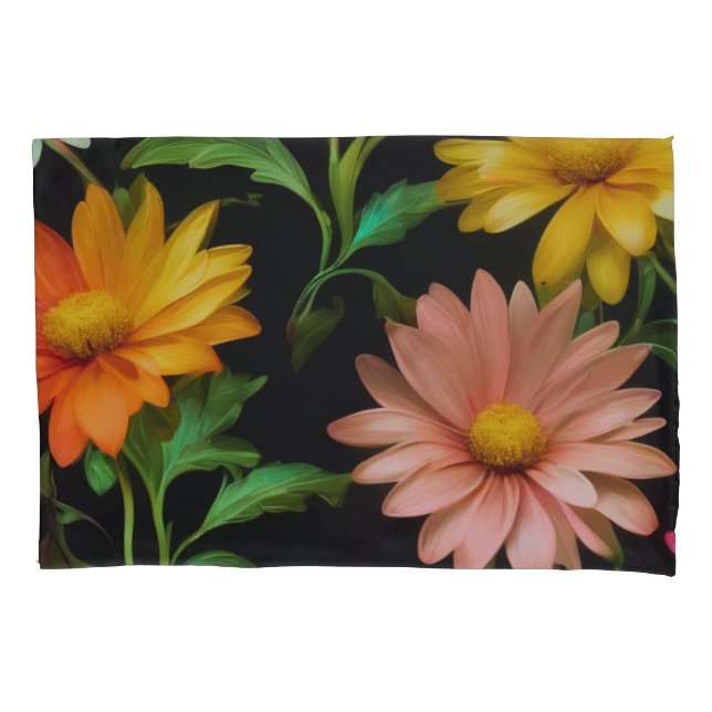 Fantasy Daisy Pattern Pillowcase (Frente)