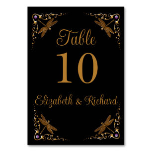 Fantasy Fairy Tale Wedch Table Number Cartão de Me