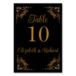 Fantasy Fairy Tale Wedch Table Number Cartão de Me