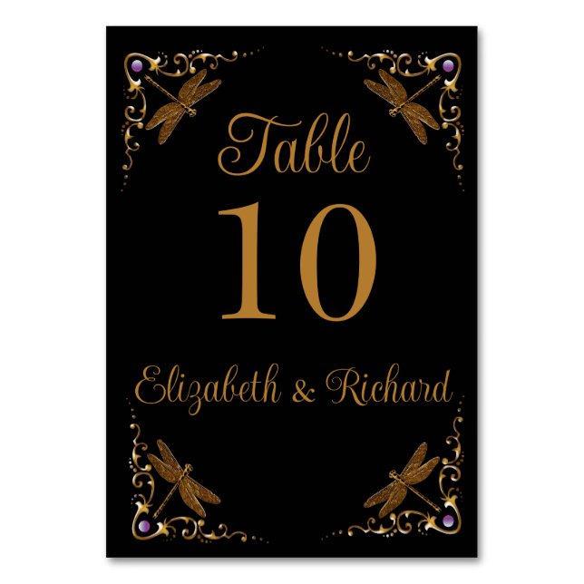 Fantasy Fairy Tale Wedch Table Number Cartão de Me (Frente)
