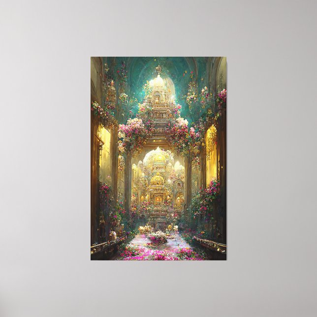 Fantasy Flowers Church - Canvas (Frente)
