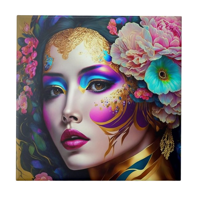 Fantasy Glam Mulher Pop Art (Frente)