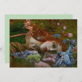 Fantasy Lady Em Fada Garden Card