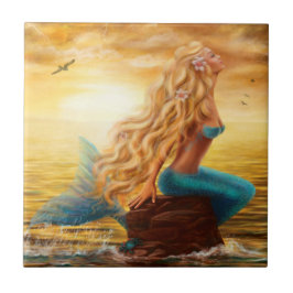 Fantasy Mermaid Cerâmica Azulejo
