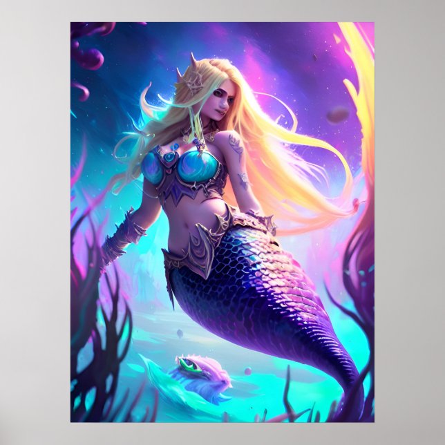 Fantasy Mermaid Poster (Frente)