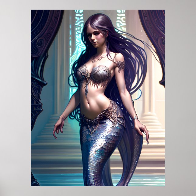 Fantasy Mermaid Poster (Frente)
