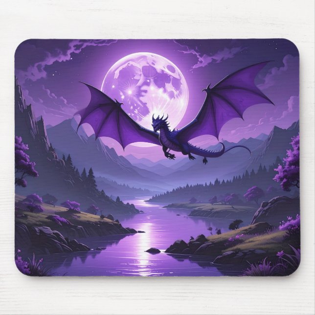 Fantasy Moonlight Mouse Pad for Gamers & Creators  (Frente)