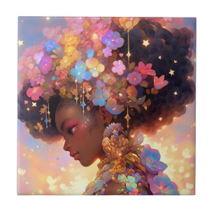 Fantasy Mulher Afro-Americana Art